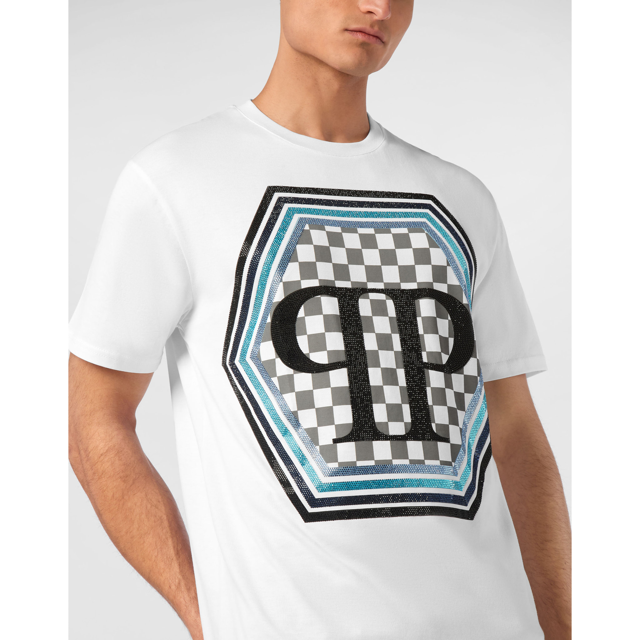 PHILIPP PLEIN Camiseta Cuello Redondo HEXAGON