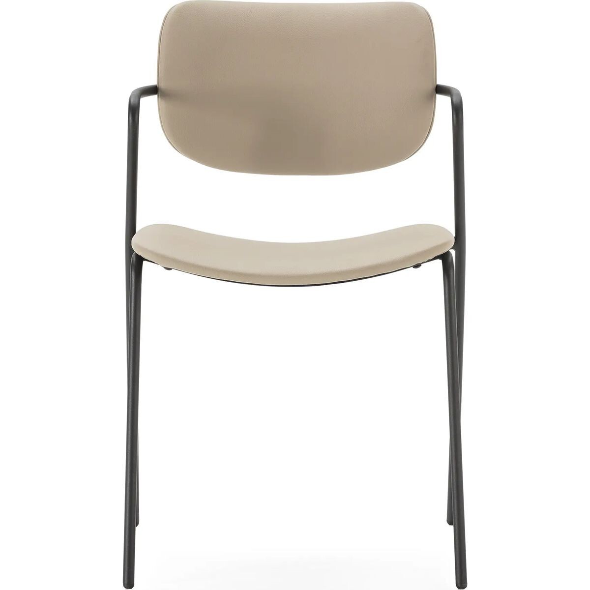 Lot de 2 chaises en simili cuir - SKANDI