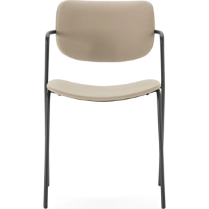 Lot de 2 chaises en simili cuir - SKANDI
