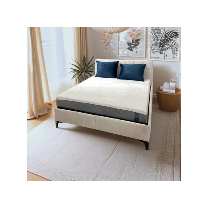 Matelas à mémoire de forme 180 x 200 cm gel thermorégulateur – SUPREME