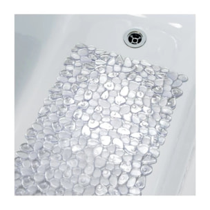 Tapis Fond de baignoire PVC RIVERSTONE 75x36cm Transparent Spirella