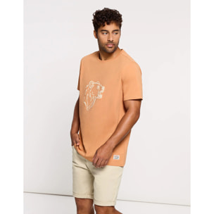 Camiseta Manga Corta Naranja - Beared