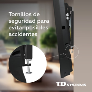 Soporte de TV pared inclinable de bajo perfil para pantallas de 14 a 40 pulgadas. VESA máximo de 200 x 200 mm - TD Systems P20X25T22
