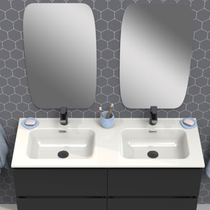 Ensemble de salle de bain IRONA 2C, 140cm, comprend lavabo et miroir