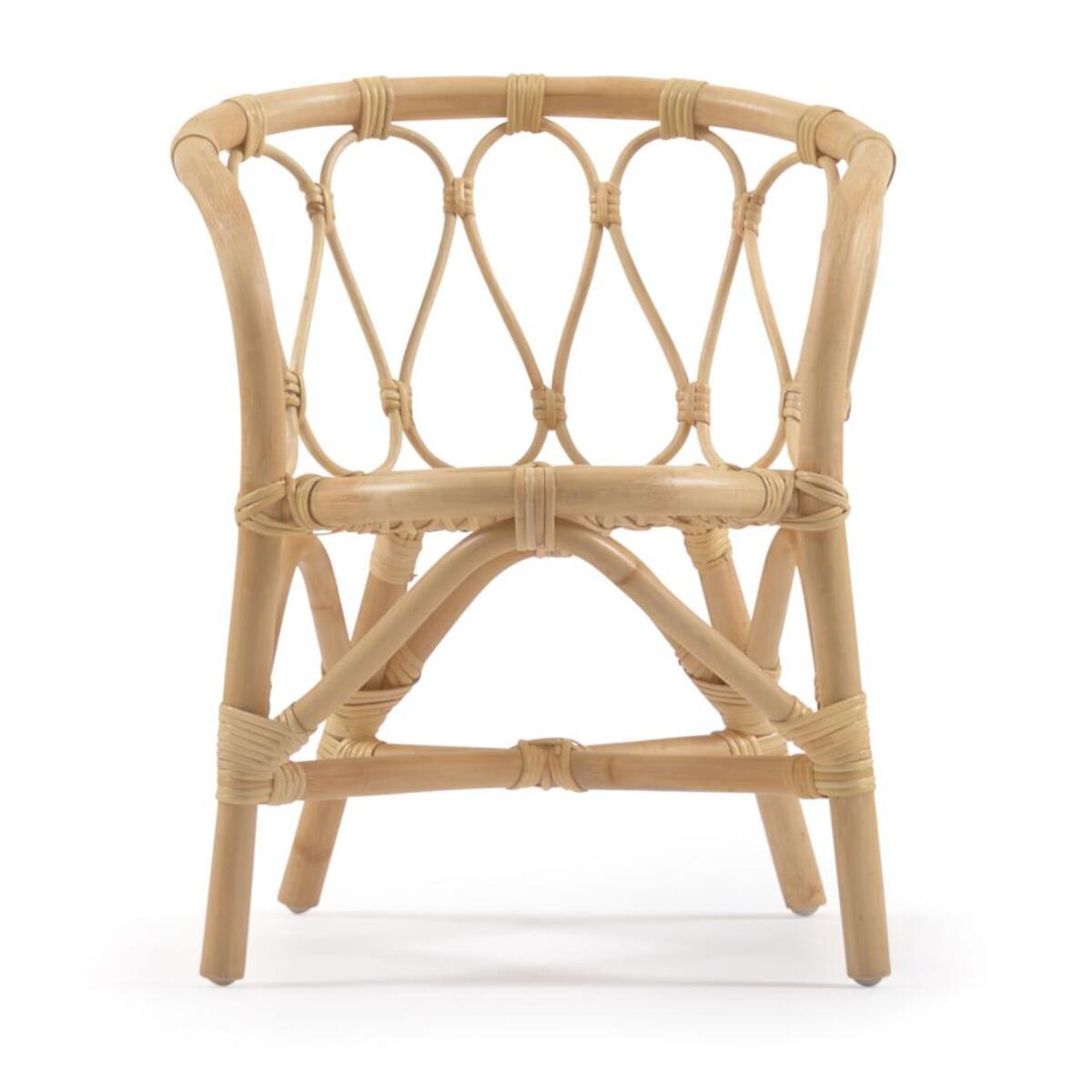 Kave Home - Sedia per bambini Lumila in rattan