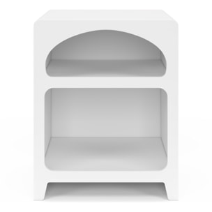 Tables de chevet organiques blanches - lot de 2