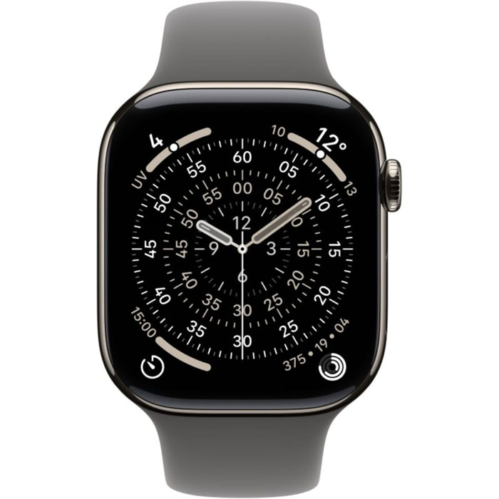 Montre connectée APPLE WATCH 42mm Tit Naturel / Gris Serie 11 S/M Cellular