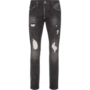 PHILIPP PLEIN Vaqueros de corte recto SKULL&BONES