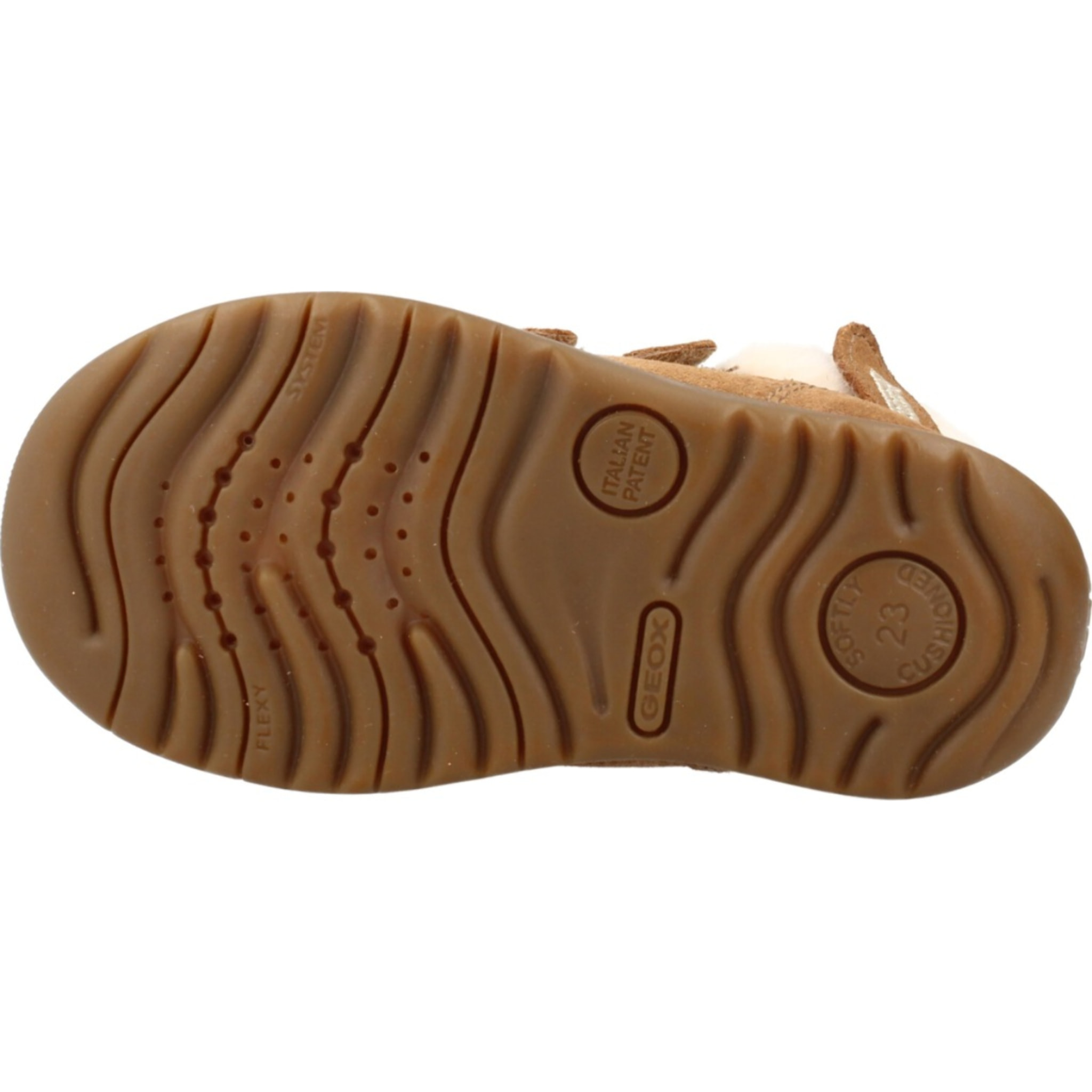 Botines Niña de la marca GEOX  modelo B MACCHIA GIRL MARRON CLARO