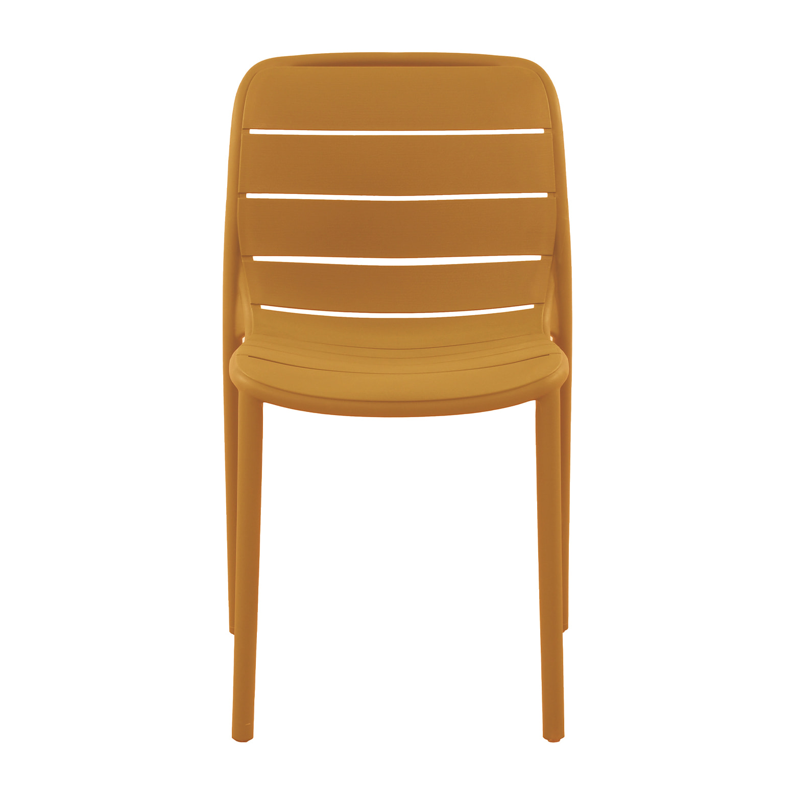 Set Da 4, Sedia Itaca In Polipropilene Ambra