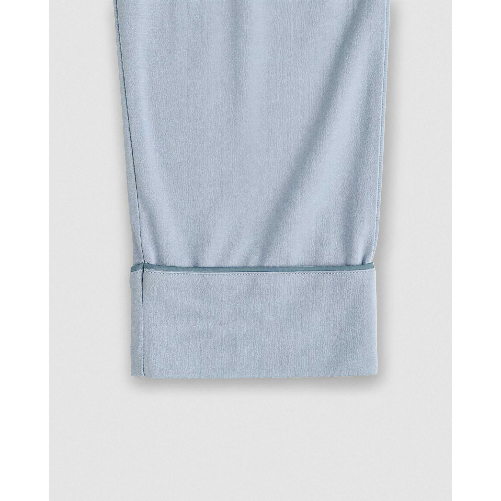 Camisón camisero algodón celeste