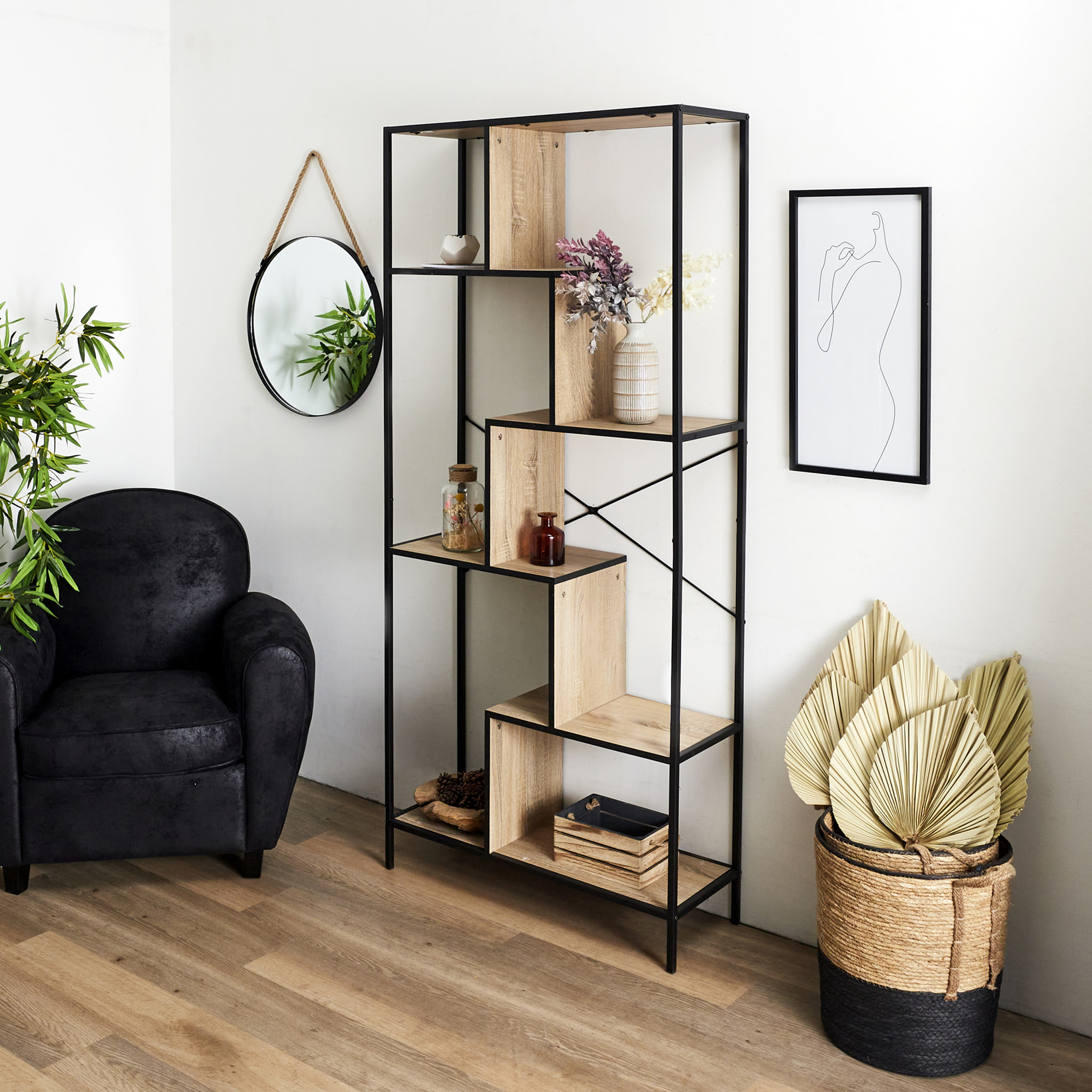 Etagere Edison 80x30x180cm
