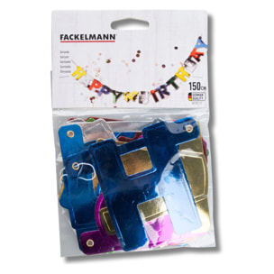 Ensemble de 2 Banderoles Happy Birthday Fackelmann Rio Party