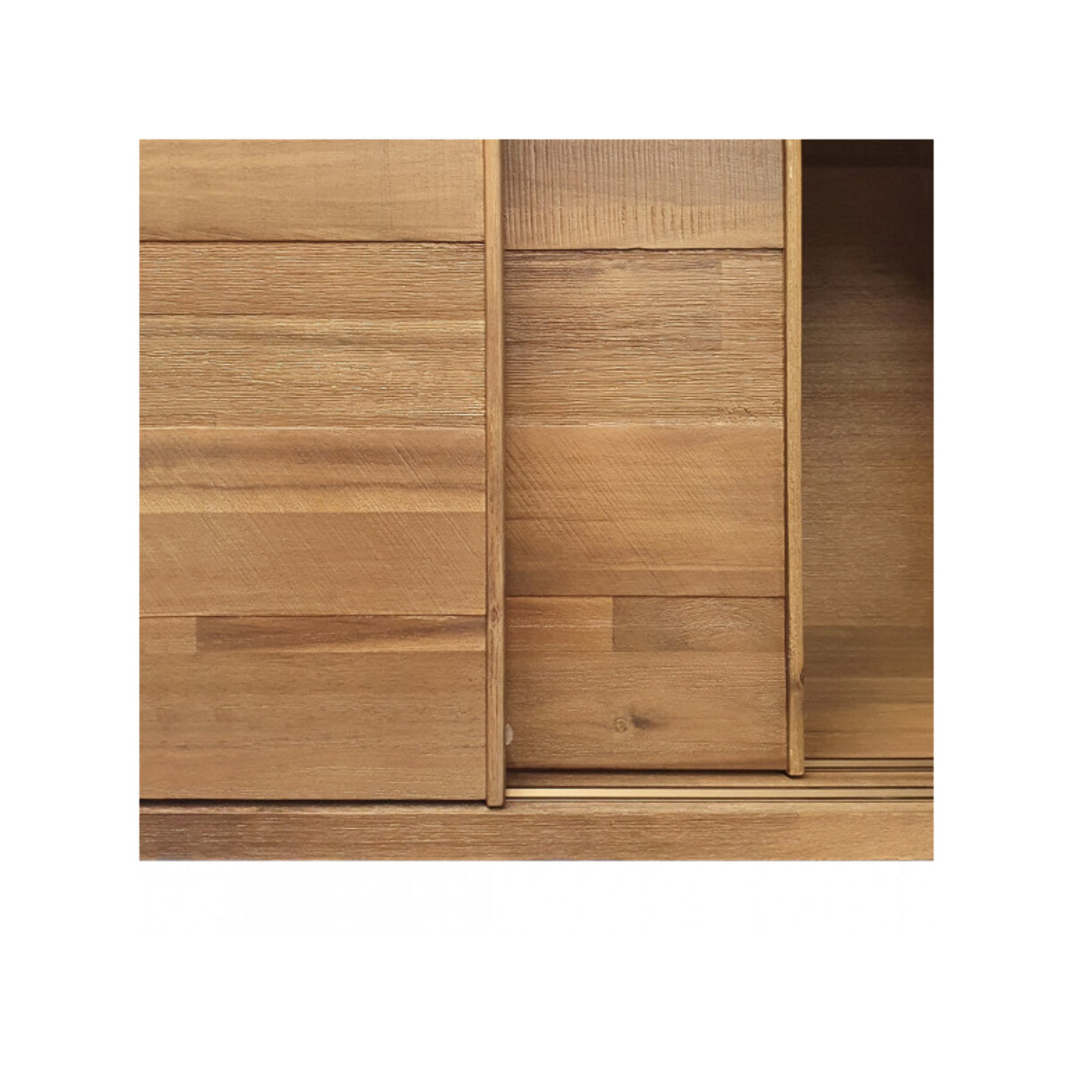 Bureau en bois d'acacia avec rangements - POSITANO