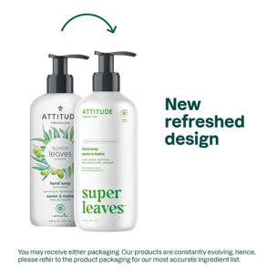 Super leaves Jabón de manos Olive Leaves Attitude 473 ml