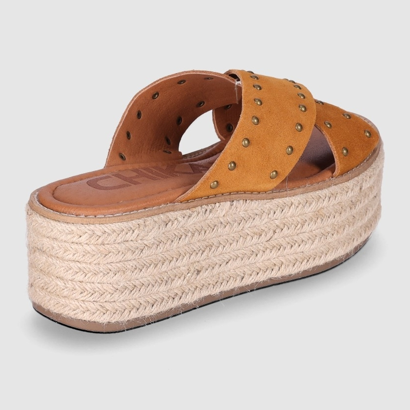 Sandalias de Serraje - Cuero - Tacón: 6 cm