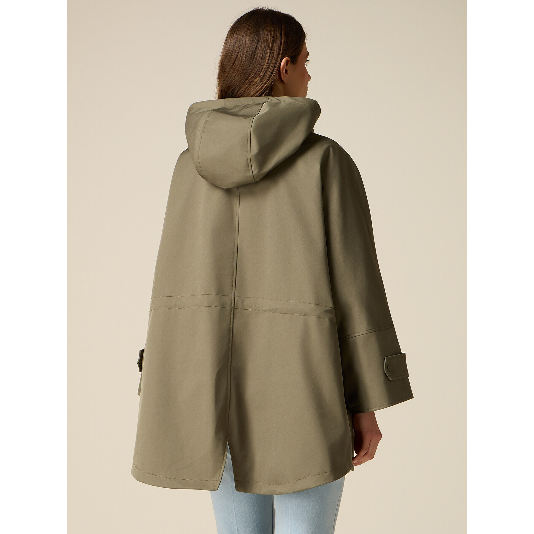 Oltre - Parka oversize con capucha - Verde militare