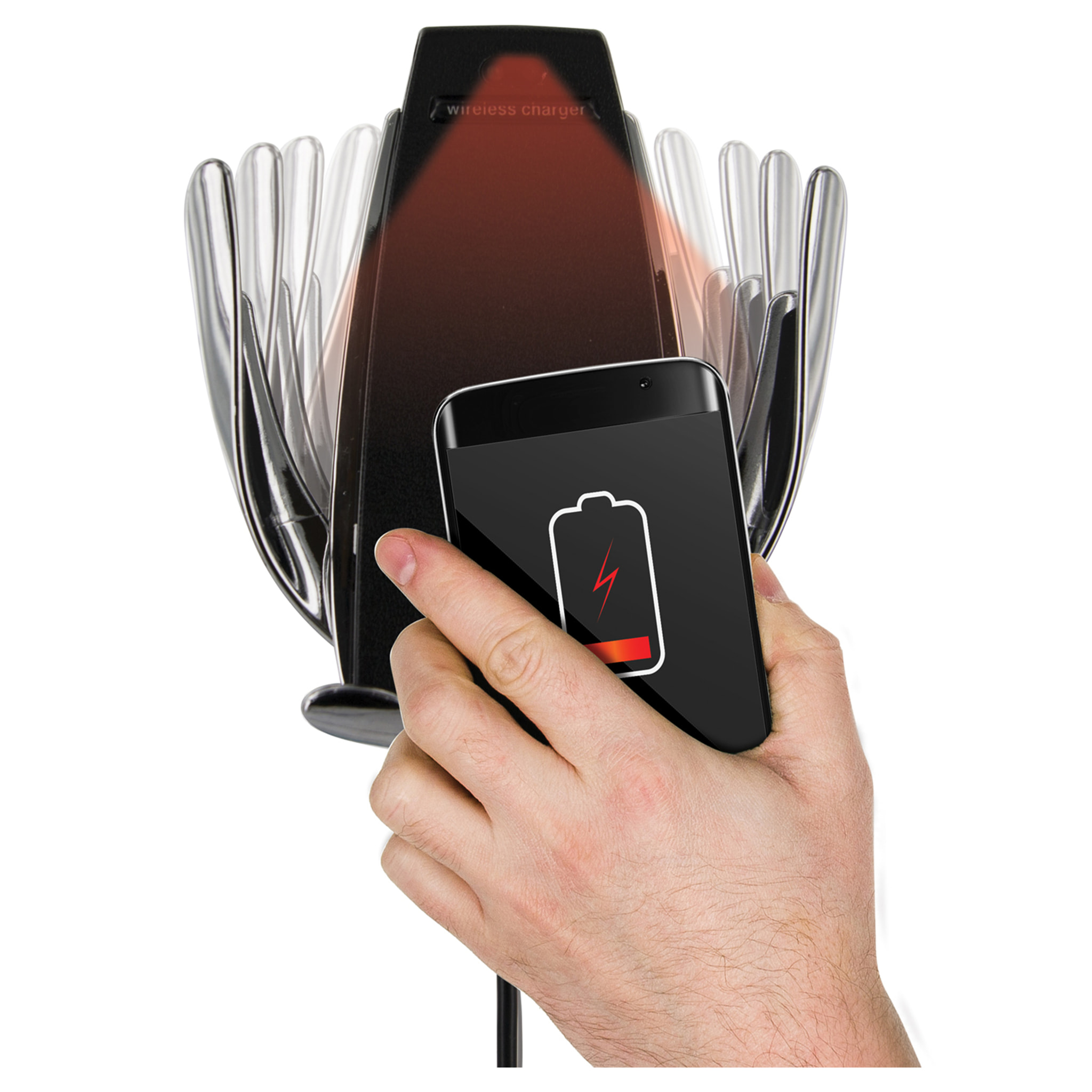 SUPPORT TEL VOITURE INFRAROUGE CHARGE INDUCTION
