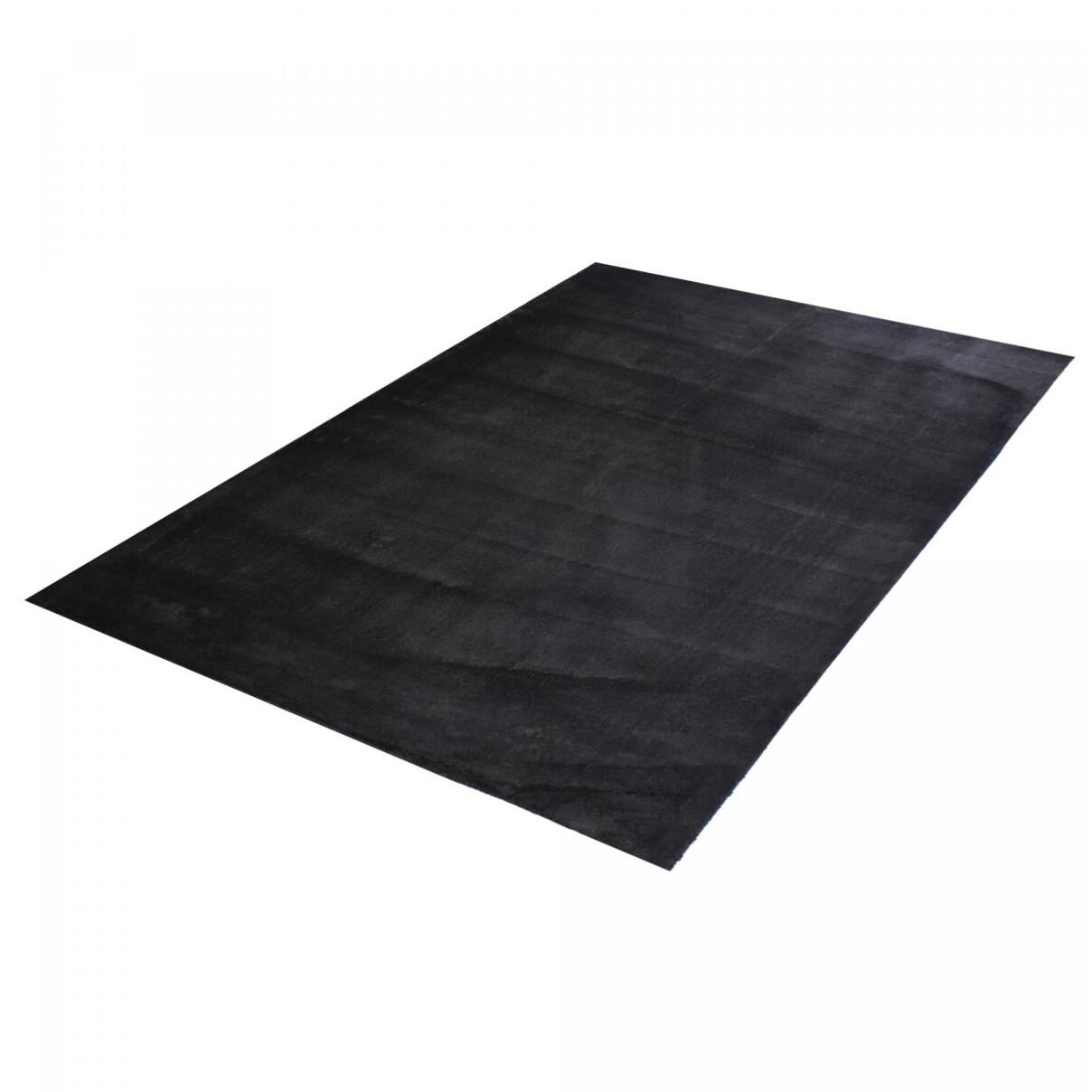 Tapis salon MITA, soft et soyeux, tapis uni à l'aspect Shaggy