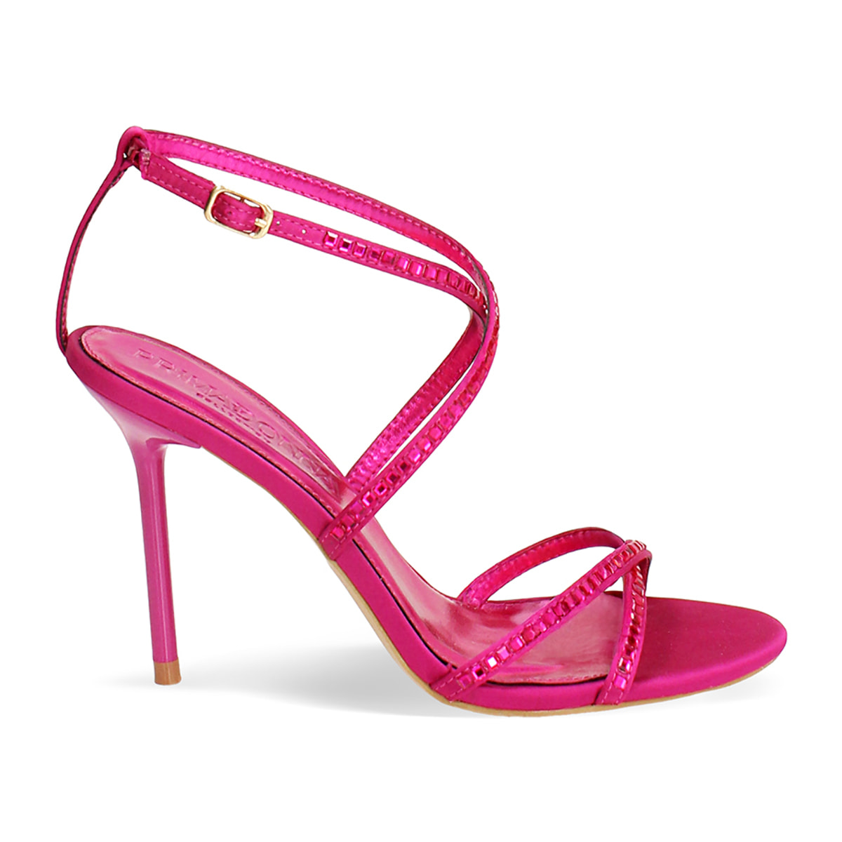 Sandalias fucsia con tacón de 9,6 cm