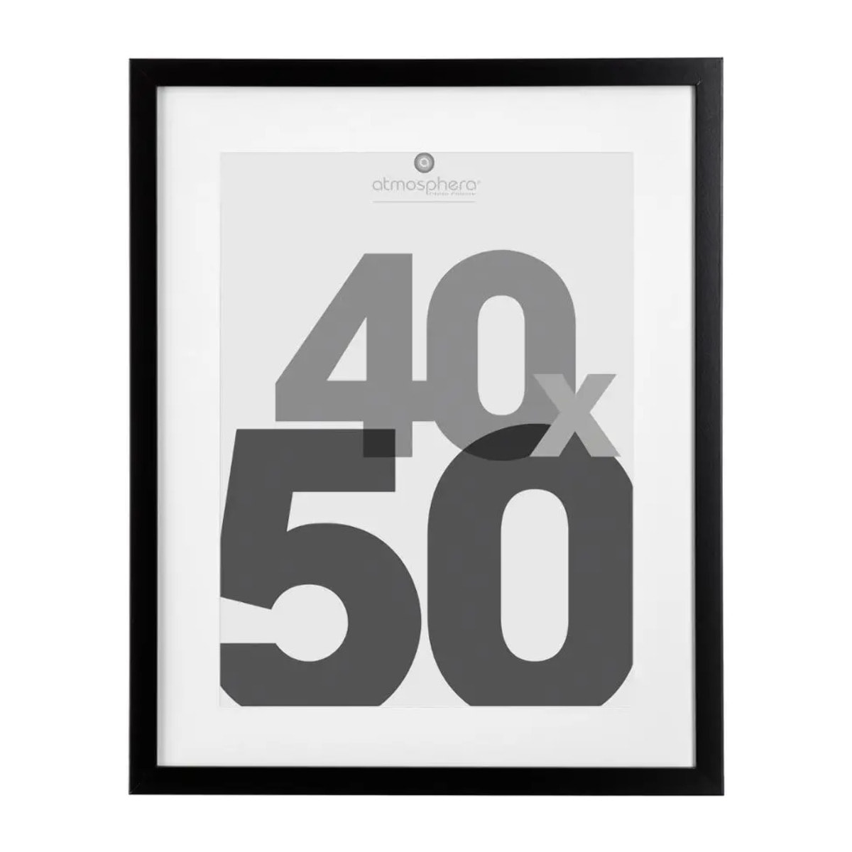 Cadre photo bois "Eva" noir 40x50cm