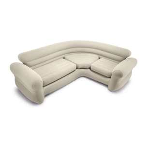 Sofá rinconera Intex Beige, 257x203x76 cm