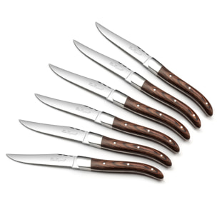 Royal Bois - Bloque de 6 cuchillos para carne