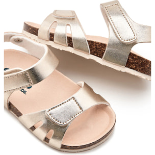 Sandalias de Bebé BIO Tiras Oro