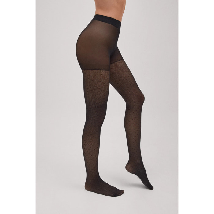 Collant in microrete a pois 20 denari