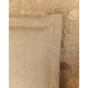 Housse de tête de lit en lin beige en différentes tailles