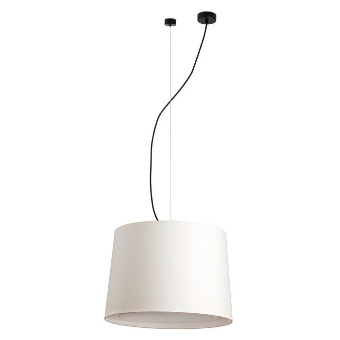 CONGA Lampe suspension noir/beig ø450