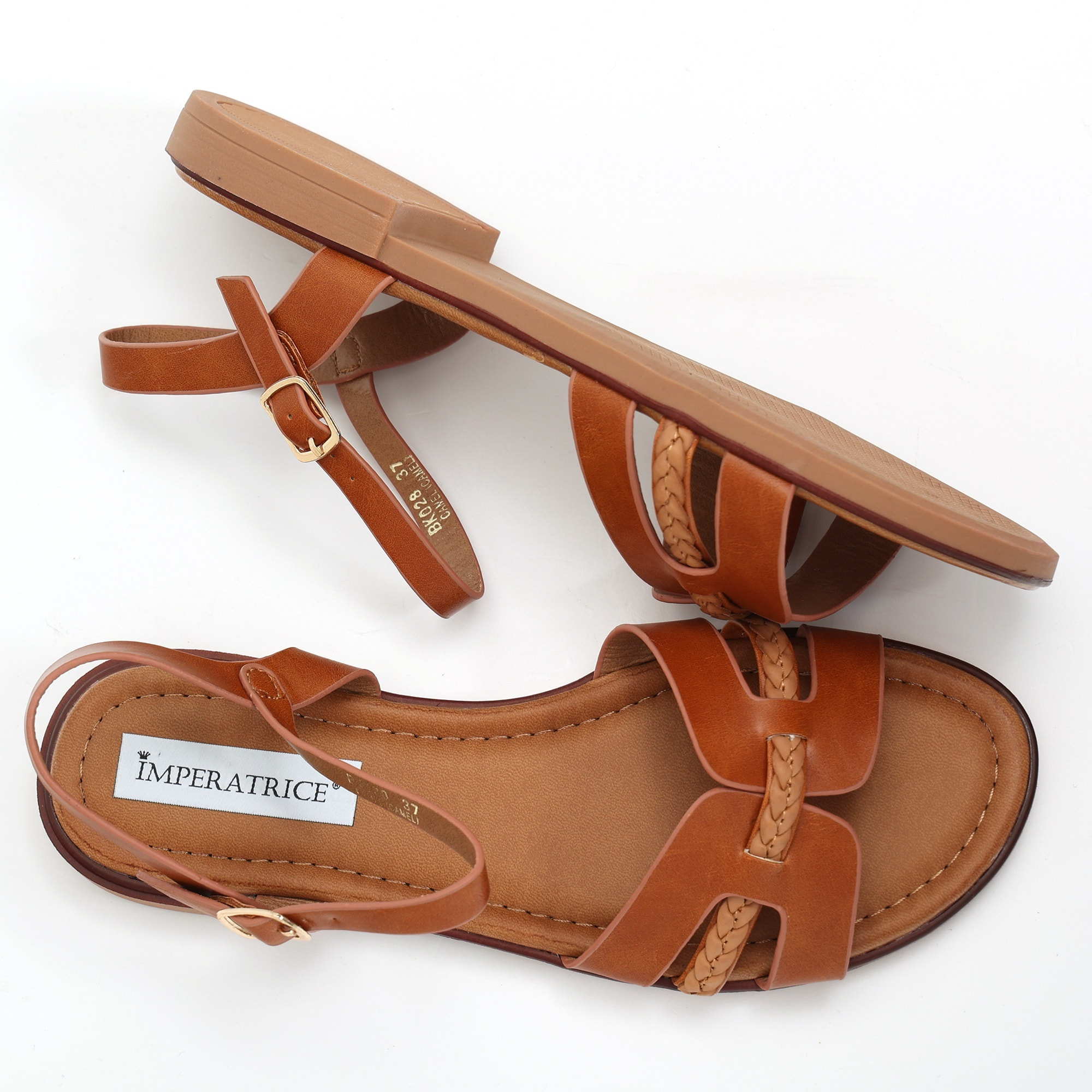 Sandali bassi in simil pelle