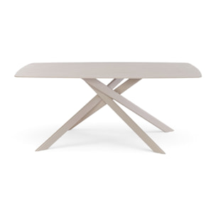 Tavolo SAINT FLORENT in ceramica finitura travertino 180x90x76 cm