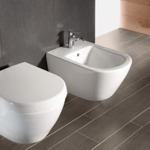 Pack bidet suspendu VILLEROY & BOCH Subway 2.0 + Bâti-support sol et mur Vi-connect