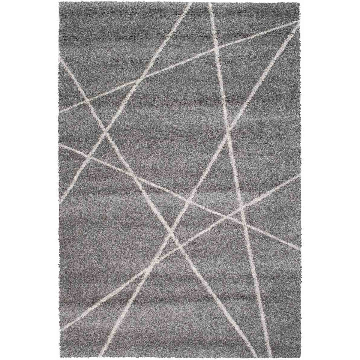 Tappeto Moderno Soggiorno Salotto Grigio Scuro Antracite