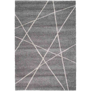 Tappeto Moderno Soggiorno Salotto Grigio Scuro Antracite