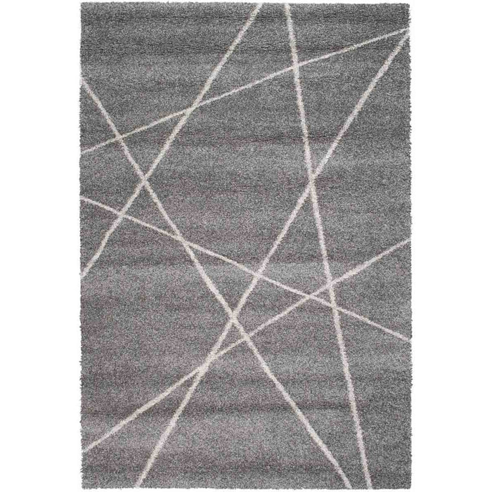 Tappeto Moderno Soggiorno Salotto Grigio Scuro Antracite