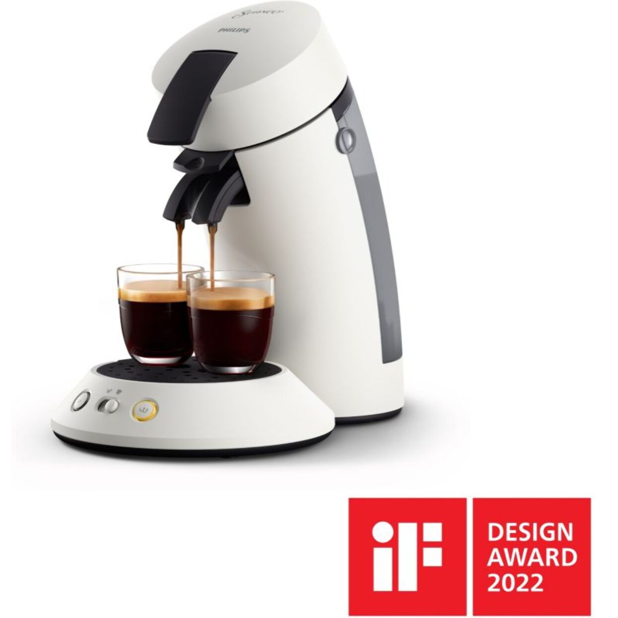 Cafetière à dosettes PHILIPS CSA210/11 Senseo machine à café Original Plus Blanche