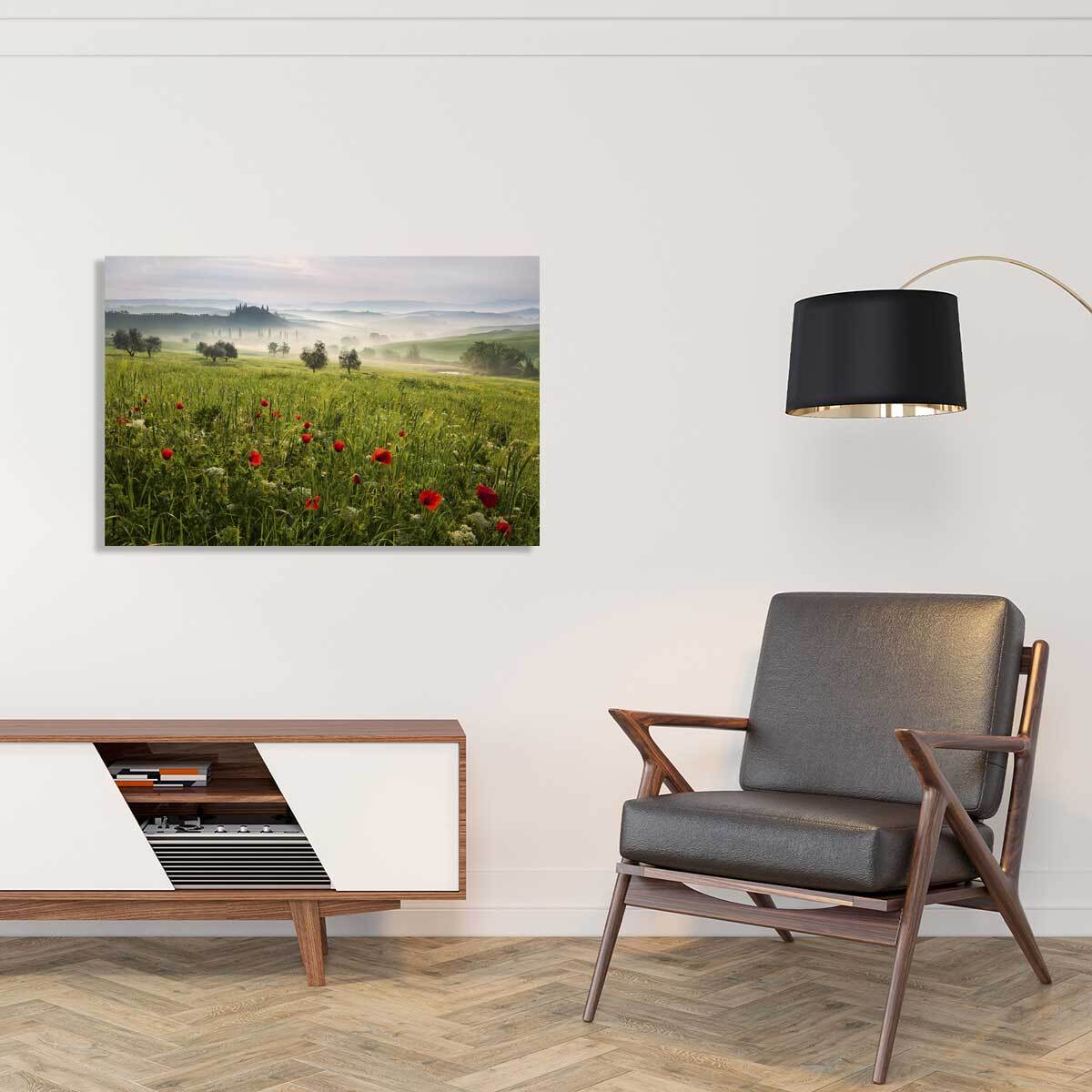 Tableau nature printemps toscan  Tableau plexiglas