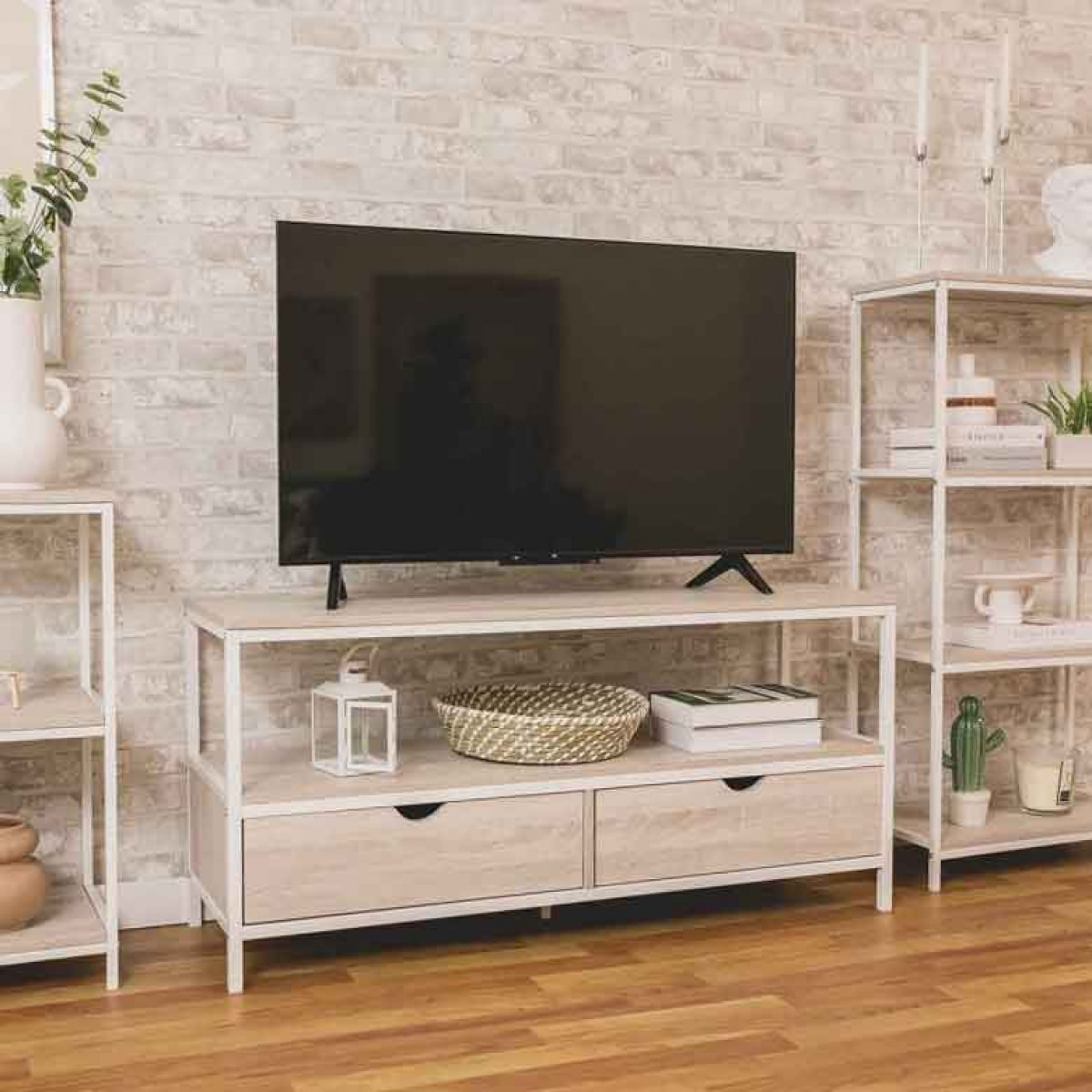 Mueble tv agar blanco 120x57cm