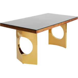 Table Conley Oho 180x90cm pieds laiton Kare Design