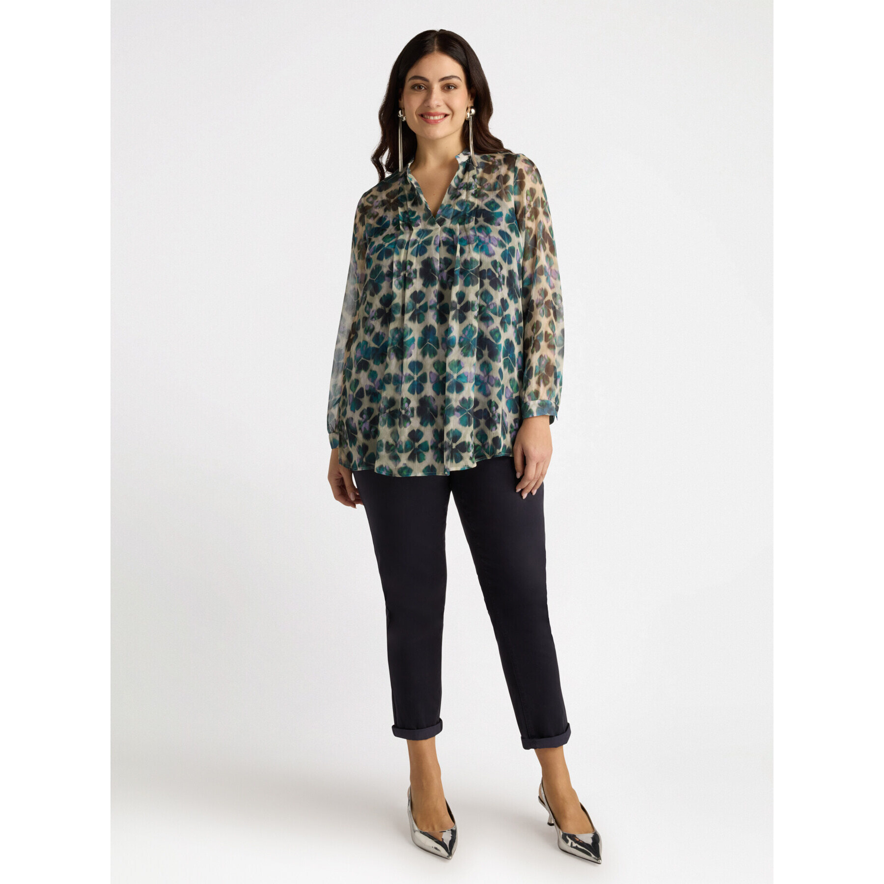 Fiorella Rubino - Blusa stampata - Verde