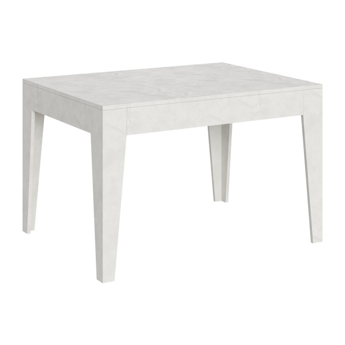 Mesa extensible 90x120/180 cm Cico Blanco Espatulado