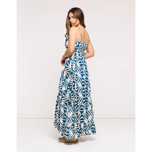 Vestido Largo Azul - Solara Dos