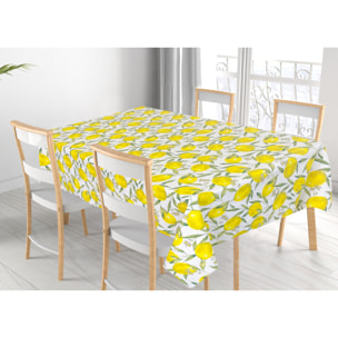 Tovaglia Cucina In 100% Cotone Made In Italy Disegno Peschiera 140x240