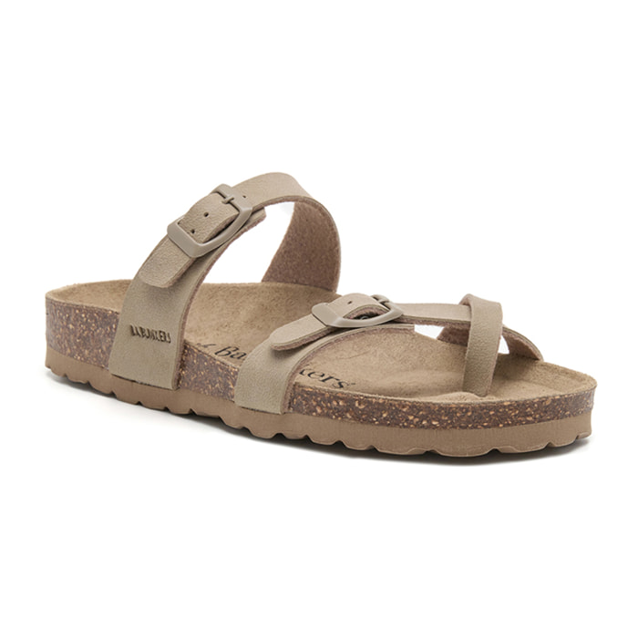 SANDALIA BABUNKERS MARRON