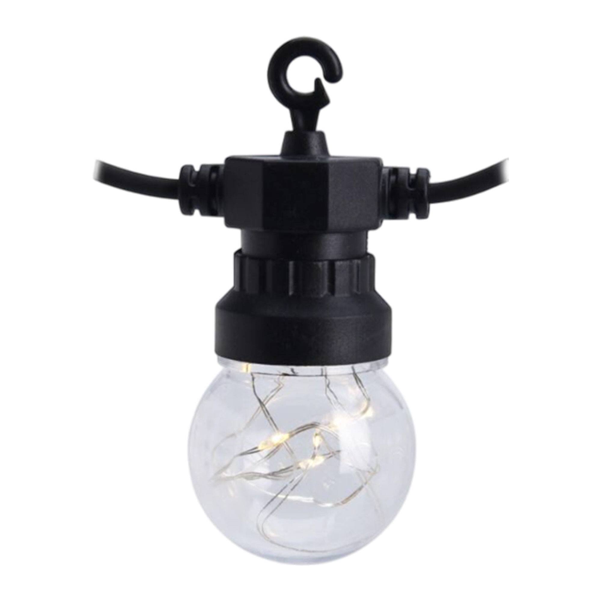 Guirnalda de 20 luces blanco calido con temporizador 950cm