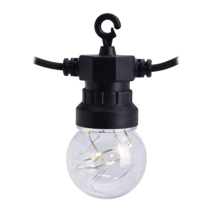 Guirnalda de 20 luces blanco calido con temporizador 950cm