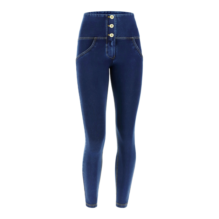 Jeggings push up WR.UP® 7/8 superskinny vita alta con bottoni