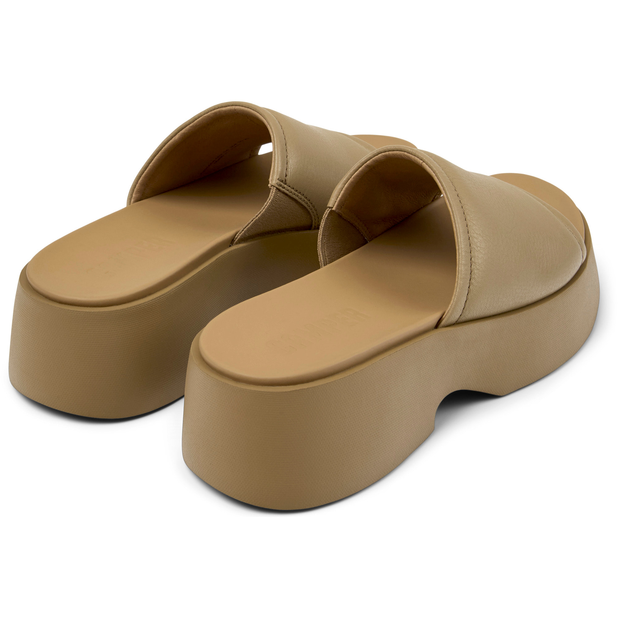 Sandalias - CAMPER Tasha - Marron - Cuero liso